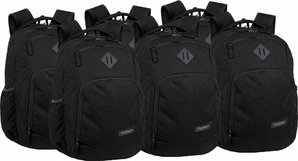 Štýlový školský a výletový batoh CoolPack Black x6